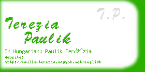 terezia paulik business card